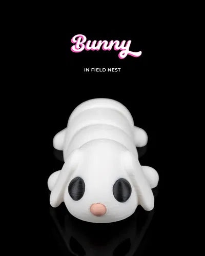 Bunny in Field Nest