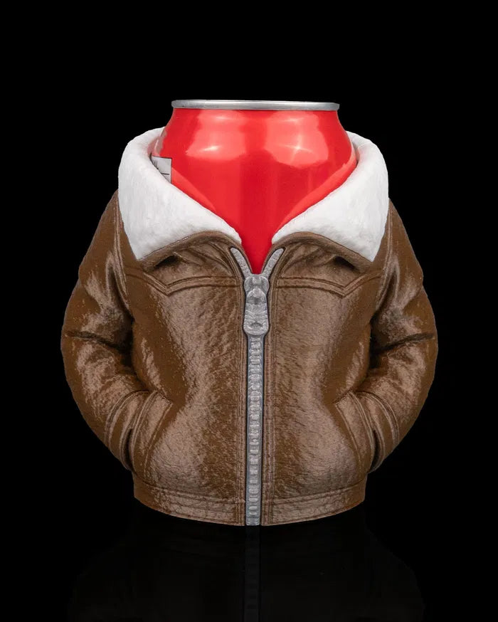 Leather Jacket | Can Holder