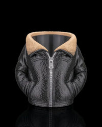 Leather Jacket | Can Holder