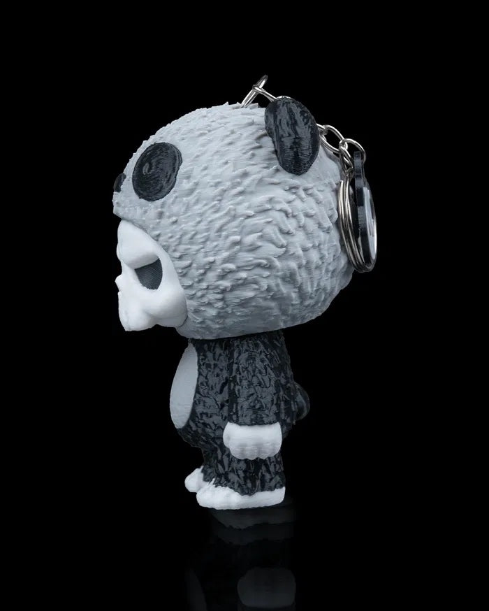 Grumpy Panda Skull Figurine