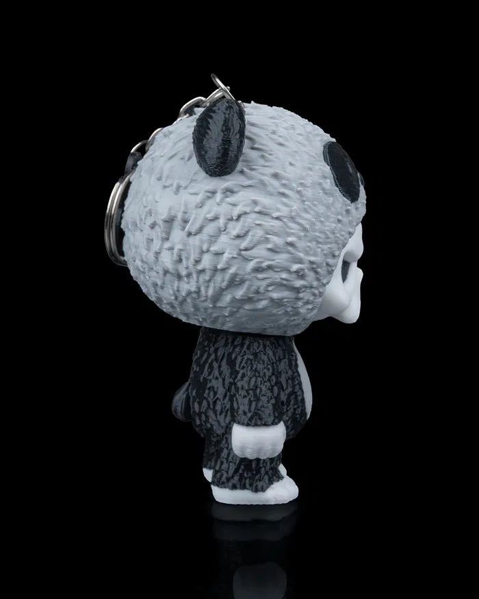 Grumpy Panda Skull Figurine