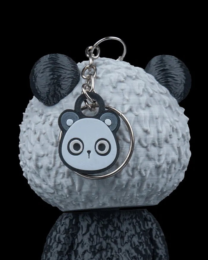 Grumpy Panda Skull Figurine