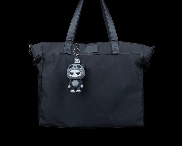 Grumpy Panda Skull Figurine
