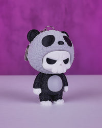 Grumpy Panda Skull Figurine