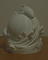 Twin Fish Glow Orb Table Lamp