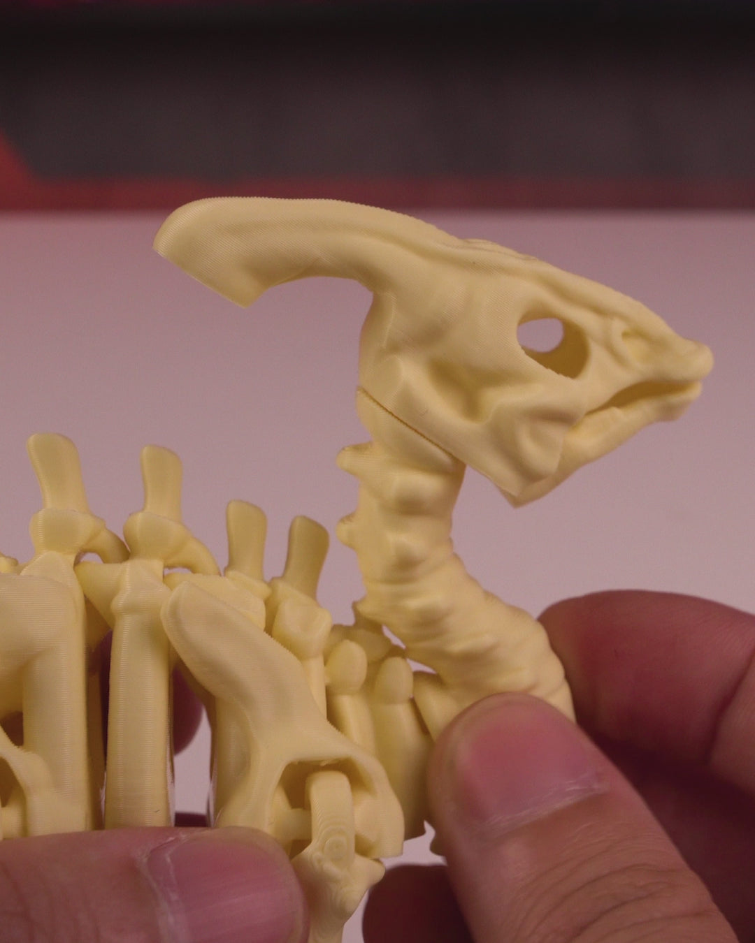 Ribbed-Crest Parasaurolophus Figurine
