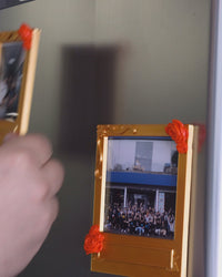 Rose-Kissed Snapshot Magnetic Photo Frame