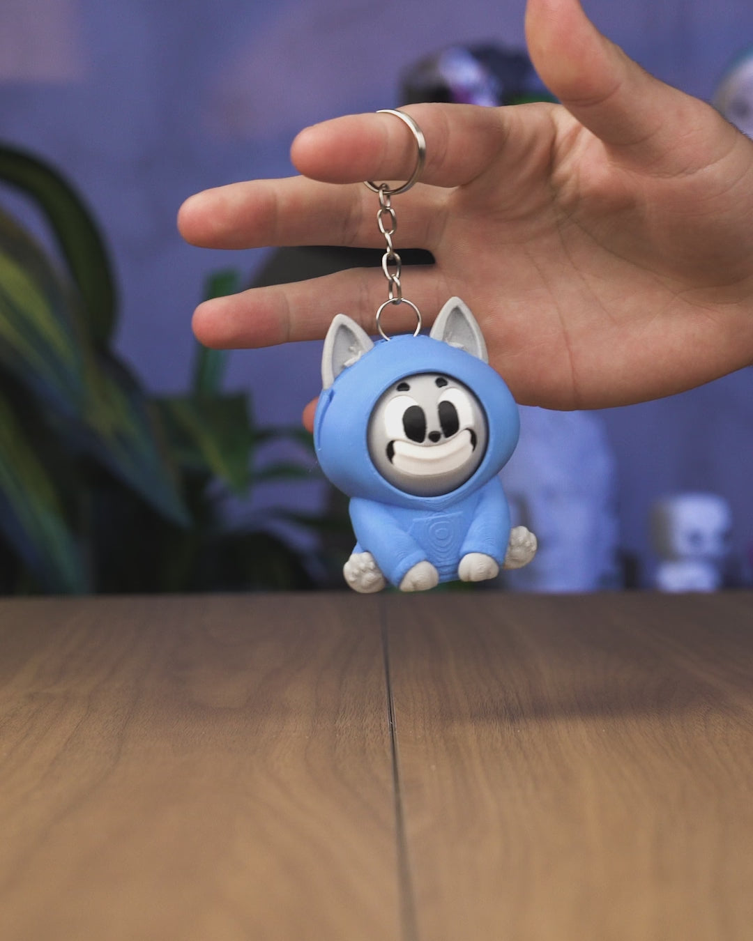 Hooded Grin Cat Fidget Toy