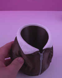 Leather Jacket | Can Holder