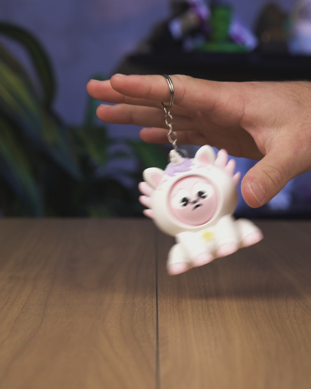 Horned Axolotl Mood Flipper Fidget Toy