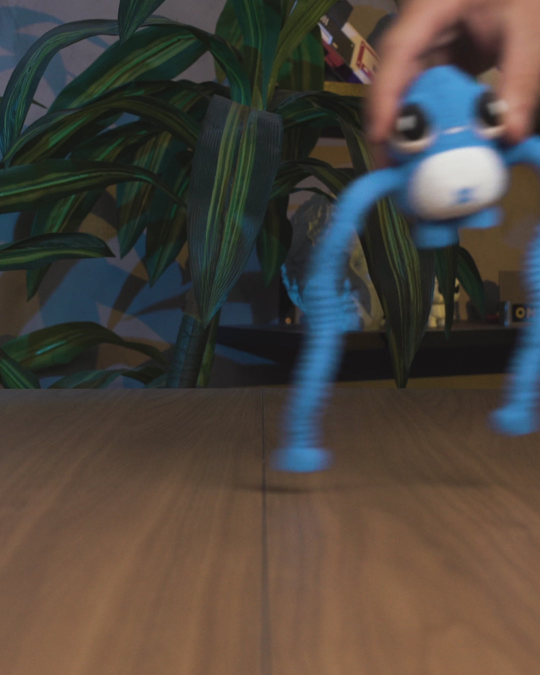 Big-Eyed Blue Monster Figurine