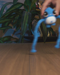 Big-Eyed Blue Monster Figurine