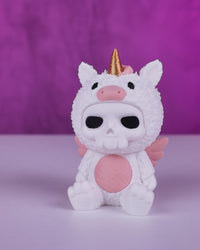 Horned Skull Unicorn Figurine